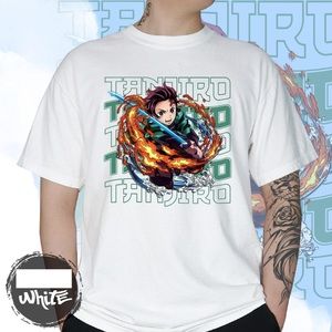 Tanjiro T-Shirt Demon Slayer Tanjiro Sun Breathing Anime Shirt